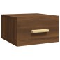 vidaXL Comodino a Muro Rovere Marrone 35x35x20 cm vidaXL Comodino a Muro Rovere Marrone 35x35x20 cm
