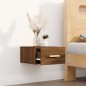 vidaXL Comodino a Muro Rovere Marrone 35x35x20 cm vidaXL Comodino a Muro Rovere Marrone 35x35x20 cm