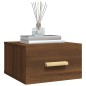 vidaXL Comodino a Muro Rovere Marrone 35x35x20 cm vidaXL Comodino a Muro Rovere Marrone 35x35x20 cm