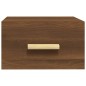 vidaXL Comodino a Muro Rovere Marrone 35x35x20 cm vidaXL Comodino a Muro Rovere Marrone 35x35x20 cm