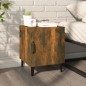 vidaXL Comodino Rovere Fumo in Legno Multistrato