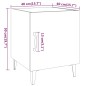 vidaXL Comodino Rovere Fumo in Legno Multistrato