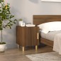 vidaXL Comodino Rovere Marrone in Legno Multistrato vidaXL Comodino Rovere Marrone in Legno Multistrato