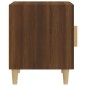 vidaXL Comodino Rovere Marrone in Legno Multistrato vidaXL Comodino Rovere Marrone in Legno Multistrato