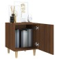 vidaXL Comodino Rovere Marrone in Legno Multistrato vidaXL Comodino Rovere Marrone in Legno Multistrato