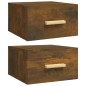 vidaXL Comodini a Muro 2 pz Rovere Fumo 35x35x20 cm vidaXL Comodini a Muro 2 pz Rovere Fumo 35x35x20 cm