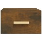 vidaXL Comodini a Muro 2 pz Rovere Fumo 35x35x20 cm vidaXL Comodini a Muro 2 pz Rovere Fumo 35x35x20 cm