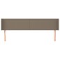 Testiera ad Orecchio Tortora 203x16x78/88 cm in Tessuto Testiera ad Orecchio Tortora 203x16x78/88 cm in Tessuto