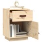 vidaXL Comodini 2 pz 40x34x55 cm in Legno Massello di Pino