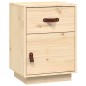 vidaXL Comodini 2 pz 40x34x55 cm in Legno Massello di Pino