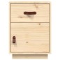 vidaXL Comodini 2 pz 40x34x55 cm in Legno Massello di Pino