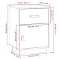 vidaXL Comodini 2 pz 40x34x55 cm in Legno Massello di Pino