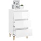 vidaXL Comodino Bianco Lucido 40x35x70 cm in Legno Multistrato vidaXL Comodino Bianco Lucido 40x35x70 cm in Legno Multistrato