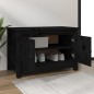 Scarpiera Nera 70x38x45,5 cm in Legno Massello di Pino Scarpiera Nera 70x38x45,5 cm in Legno Massello di Pino