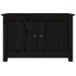 Scarpiera Nera 70x38x45,5 cm in Legno Massello di Pino Scarpiera Nera 70x38x45,5 cm in Legno Massello di Pino