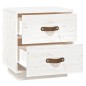 vidaXL Comodini Bianchi 2 pz 40x34x45 cm in Legno Massello di Pino vidaXL Comodini Bianchi 2 pz 40x34x45 cm in Legno Massello di Pino