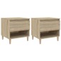 vidaXL Comodini 2 pz Rovere Sonoma 50x46x50 cm in Legno Multistrato vidaXL Comodini 2 pz Rovere Sonoma 50x46x50 cm in Legno Multistrato