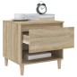vidaXL Comodini 2 pz Rovere Sonoma 50x46x50 cm in Legno Multistrato vidaXL Comodini 2 pz Rovere Sonoma 50x46x50 cm in Legno Multistrato