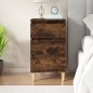 vidaXL Comodino Rovere Fumo 40x35x70 cm Legno Multistrato vidaXL Comodino Rovere Fumo 40x35x70 cm Legno Multistrato