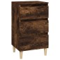 vidaXL Comodino Rovere Fumo 40x35x70 cm Legno Multistrato vidaXL Comodino Rovere Fumo 40x35x70 cm Legno Multistrato