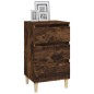 vidaXL Comodino Rovere Fumo 40x35x70 cm Legno Multistrato vidaXL Comodino Rovere Fumo 40x35x70 cm Legno Multistrato