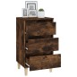vidaXL Comodino Rovere Fumo 40x35x70 cm Legno Multistrato vidaXL Comodino Rovere Fumo 40x35x70 cm Legno Multistrato