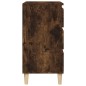 vidaXL Comodino Rovere Fumo 40x35x70 cm Legno Multistrato vidaXL Comodino Rovere Fumo 40x35x70 cm Legno Multistrato