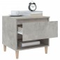 vidaXL Comodini 2 pz Grigio Cemento 50x46x50 cm in Legno Multistrato