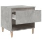 vidaXL Comodini 2 pz Grigio Cemento 50x46x50 cm in Legno Multistrato
