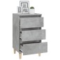 vidaXL Comodino Grigio Cemento 40x35x70 cm in Legno Multistrato vidaXL Comodino Grigio Cemento 40x35x70 cm in Legno Multistrato