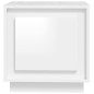 vidaXL Comodino Bianco Lucido 44x35x45 cm in Legno Multistrato vidaXL Comodino Bianco Lucido 44x35x45 cm in Legno Multistrato