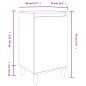 vidaXL Comodino Rovere Sonoma 40x35x70 cm in Legno Multistrato vidaXL Comodino Rovere Sonoma 40x35x70 cm in Legno Multistrato