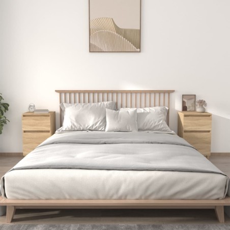 vidaXL Comodini 2pz Rovere Sonoma 40x35x70 cm