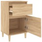 vidaXL Comodini 2pz Rovere Sonoma 40x35x70 cm