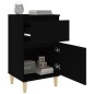 vidaXL Comodino Nero 40x35x70 cm