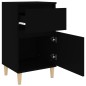 vidaXL Comodino Nero 40x35x70 cm