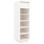 Scarpiera Bianca 34x30x105 cm in Legno Massello di Pino Scarpiera Bianca 34x30x105 cm in Legno Massello di Pino