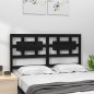 Testiera per Letto Nera 145,5x4x100cm in Legno Massello di Pino Testiera per Letto Nera 145,5x4x100cm in Legno Massello di Pino