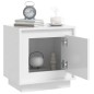 vidaXL Comodini 2 pz Bianco Lucido 44x35x45 cm in Legno Multistrato vidaXL Comodini 2 pz Bianco Lucido 44x35x45 cm in Legno Multistrato