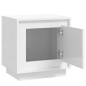 vidaXL Comodini 2 pz Bianco Lucido 44x35x45 cm in Legno Multistrato vidaXL Comodini 2 pz Bianco Lucido 44x35x45 cm in Legno Multistrato