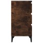 vidaXL Comodino Rovere Fumo 40x35x70 cm Legno Multistrato vidaXL Comodino Rovere Fumo 40x35x70 cm Legno Multistrato