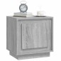 vidaXL Comodino Grigio Sonoma 44x35x45 cm in Legno Multistrato