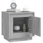 vidaXL Comodino Grigio Sonoma 44x35x45 cm in Legno Multistrato