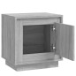 vidaXL Comodino Grigio Sonoma 44x35x45 cm in Legno Multistrato