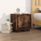 vidaXL Comodini 2 pz Rovere Fumo 44x35x45 cm in Legno Multistrato vidaXL Comodini 2 pz Rovere Fumo 44x35x45 cm in Legno Multistrato