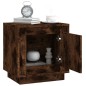 vidaXL Comodini 2 pz Rovere Fumo 44x35x45 cm in Legno Multistrato vidaXL Comodini 2 pz Rovere Fumo 44x35x45 cm in Legno Multistrato