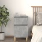 vidaXL Comodino Grigio Cemento 40x35x70 cm vidaXL Comodino Grigio Cemento 40x35x70 cm