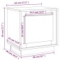 vidaXL Comodini 2 pz Rovere Sonoma 44x35x45 cm in Legno Multistrato vidaXL Comodini 2 pz Rovere Sonoma 44x35x45 cm in Legno Multistrato