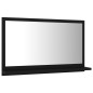 Specchio da Bagno Nero 60x10,5x37 cm in Truciolato Specchio da Bagno Nero 60x10,5x37 cm in Truciolato