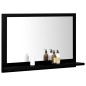Specchio da Bagno Nero 60x10,5x37 cm in Truciolato Specchio da Bagno Nero 60x10,5x37 cm in Truciolato
